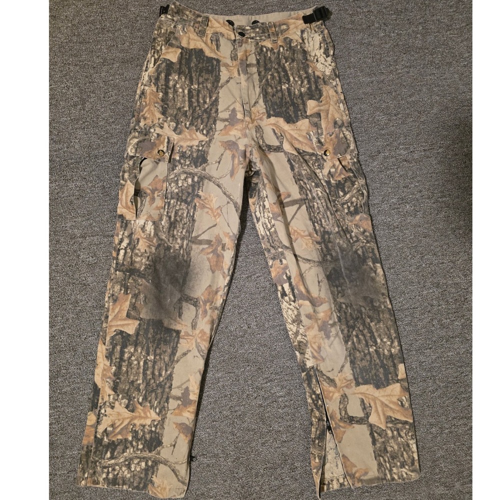Northwest Territory Camo Cargo Pants Outdoor‎ Hunting Hiking Zip Leg 34x28